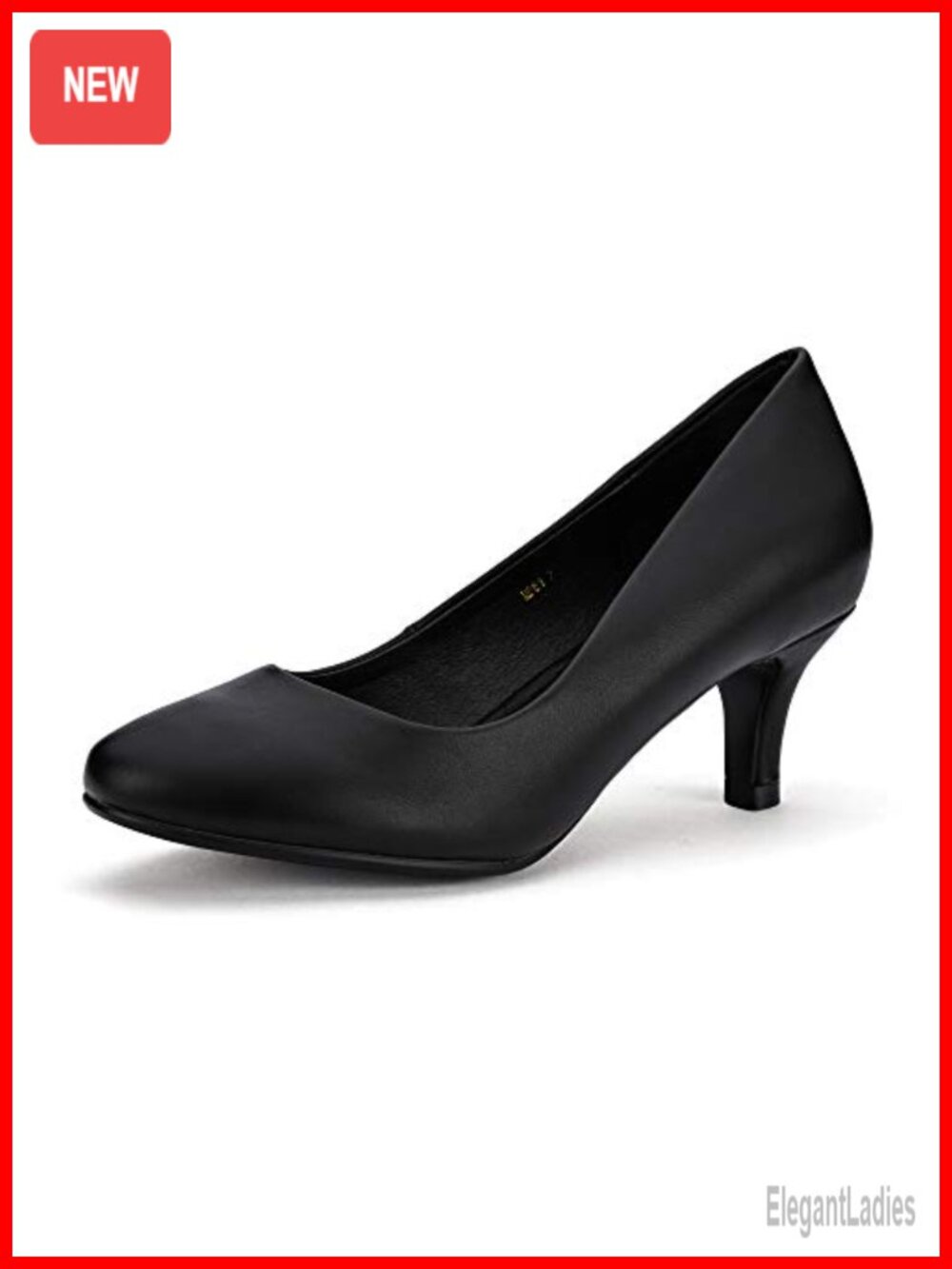 Classic Low Heels Dress Pumps 2 Inch Kitten Heel Round Toe Office Wedding Shoes